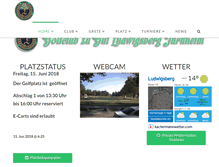 Tablet Screenshot of golfclub-tuerkheim.de